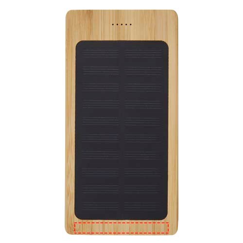 Alata 8000 mAh Bambus Solar-Powerbank