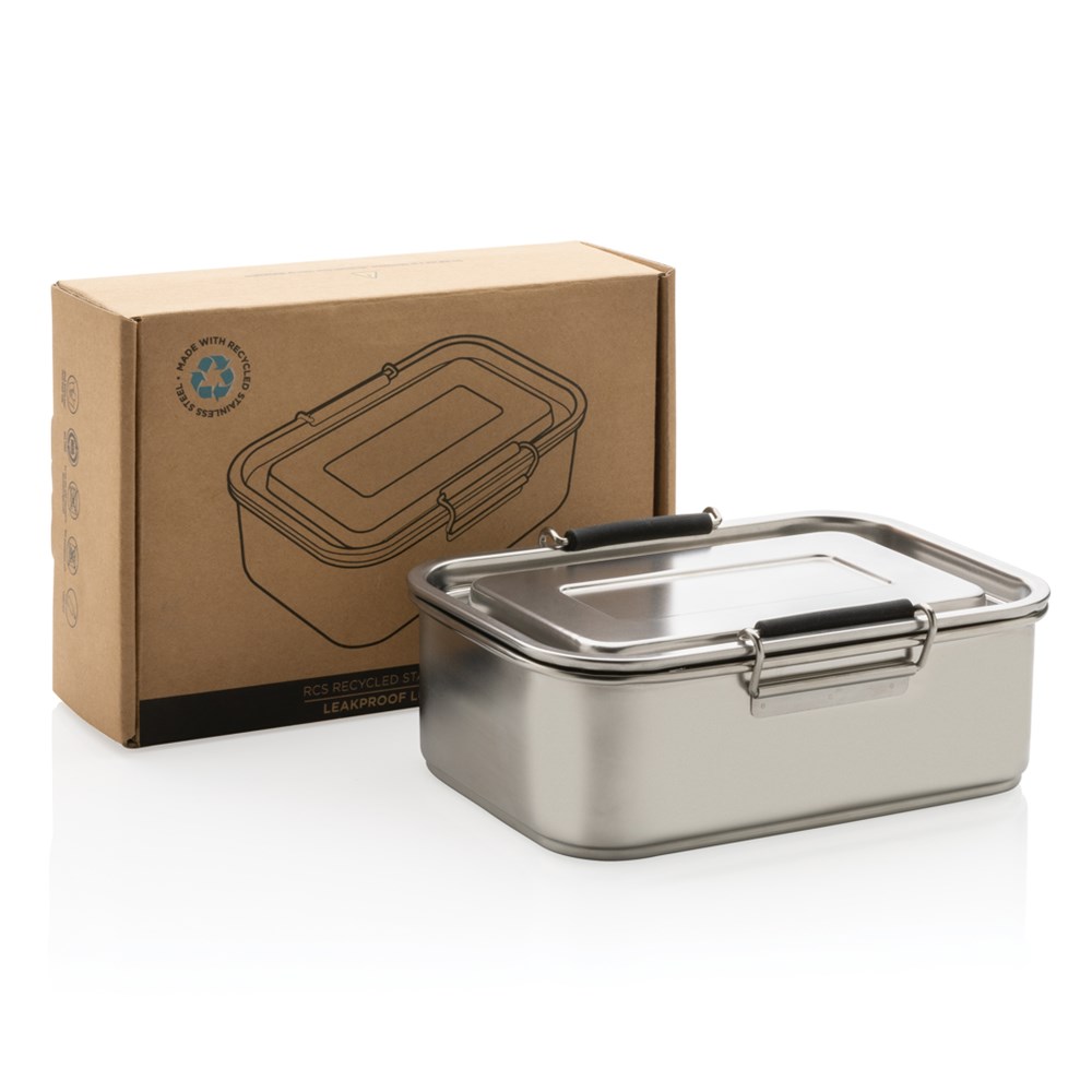 Auslaufsichere Lunchbox aus RCS recyceltem Stainless Steel