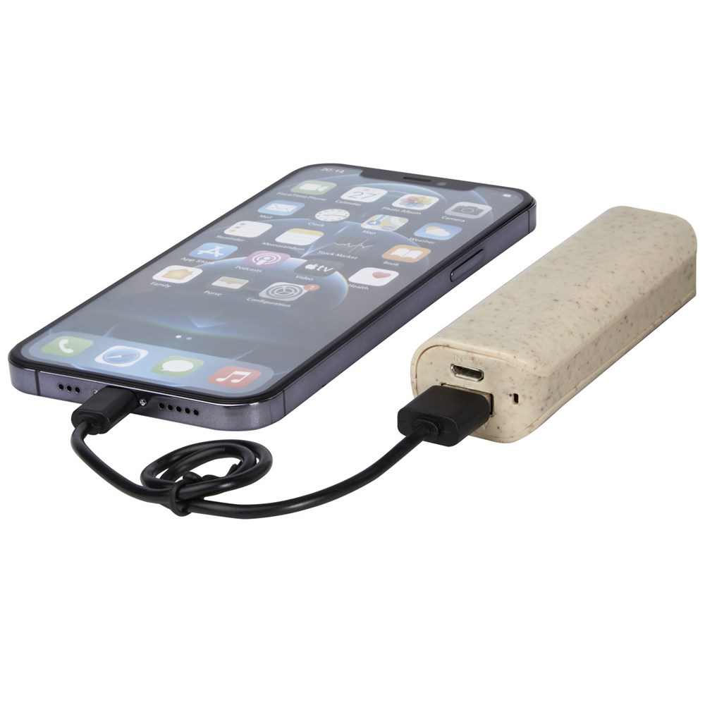 Yoko 1200 mAh Weizenstroh Powerbank